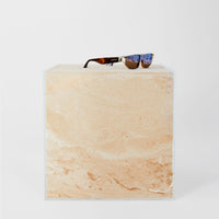 Lunettes de soleil triangulaires plaquées or - Tortoise Shell