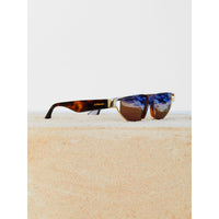 Lunettes de soleil triangulaires plaquées or - Tortoise Shell