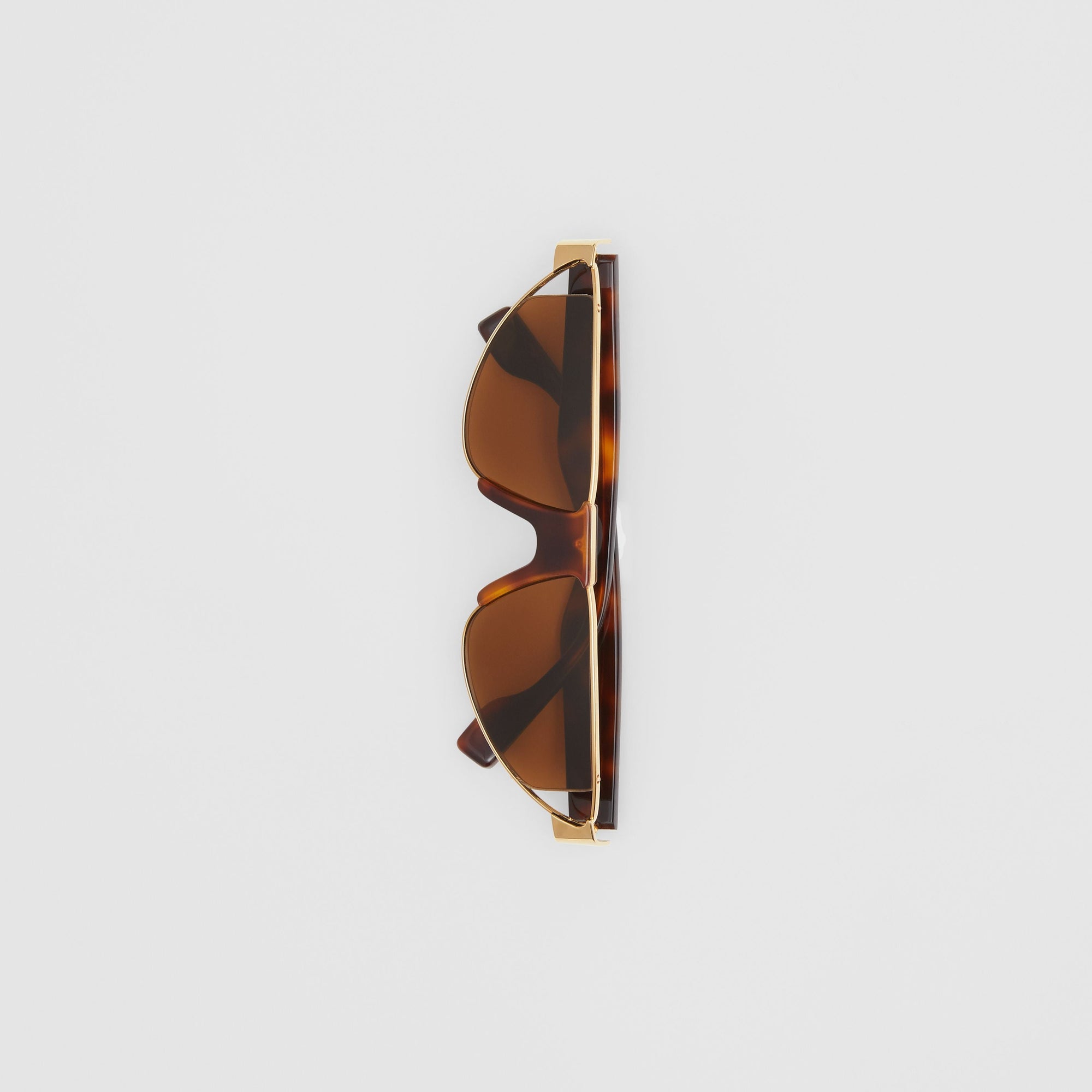Lunettes de soleil triangulaires plaquées or - Tortoise Shell
