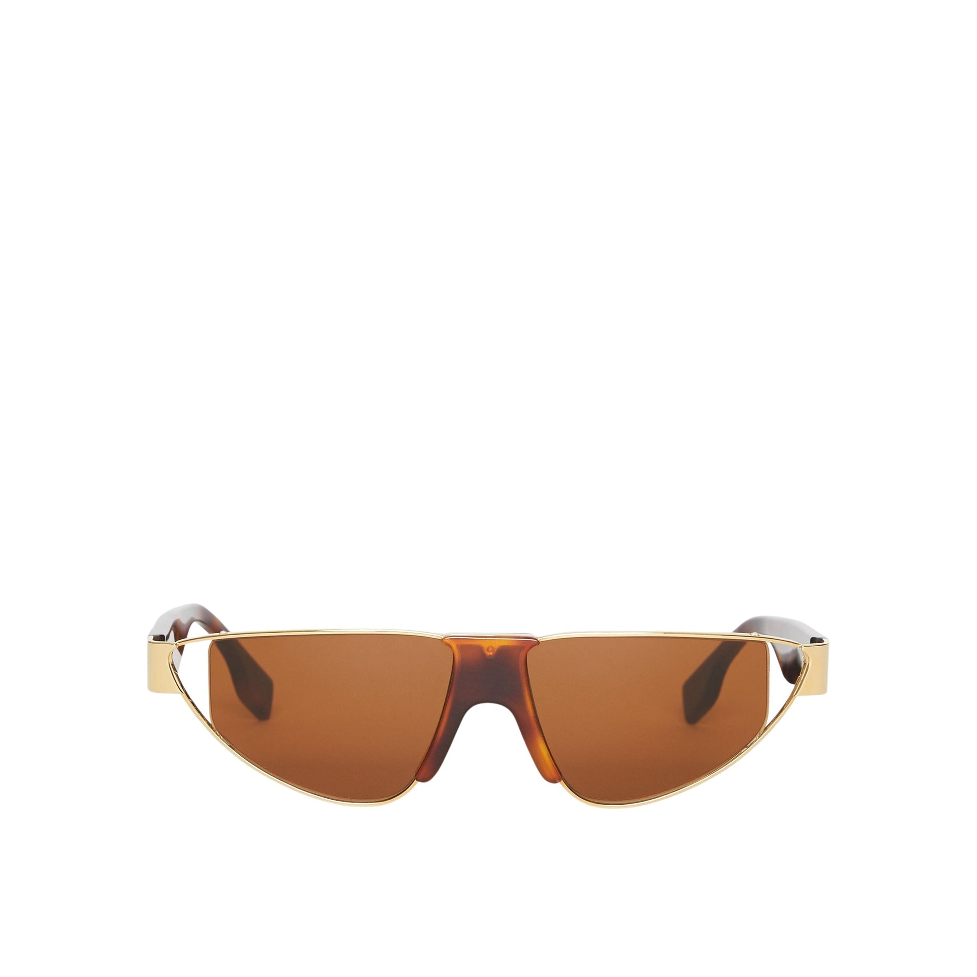 Lunettes de soleil triangulaires plaquées or - Tortoise Shell