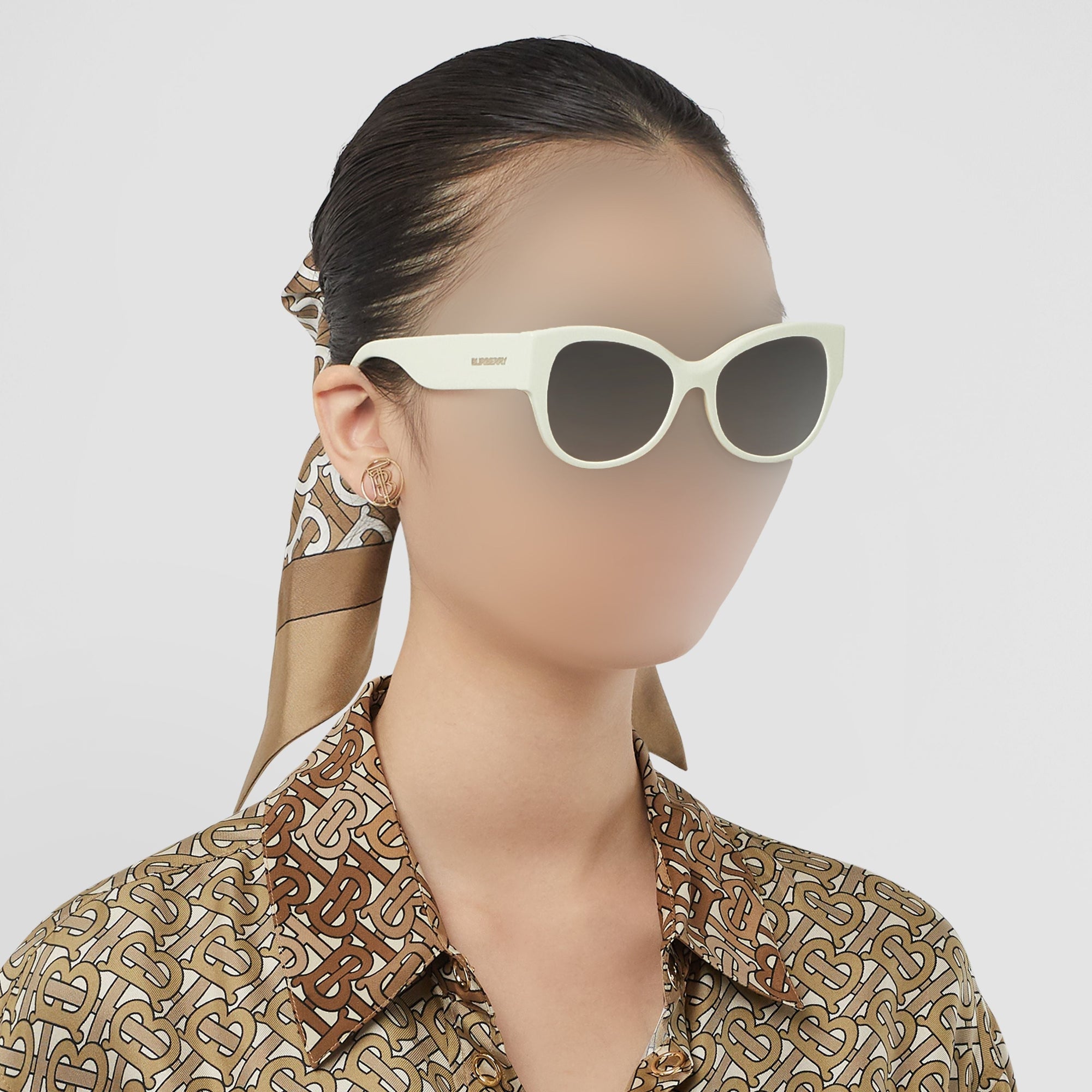 Lunettes de soleil à monture papillon - Pistachio