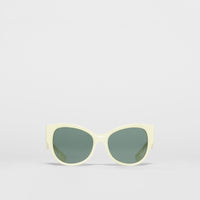 Lunettes de soleil à monture papillon - Pistachio