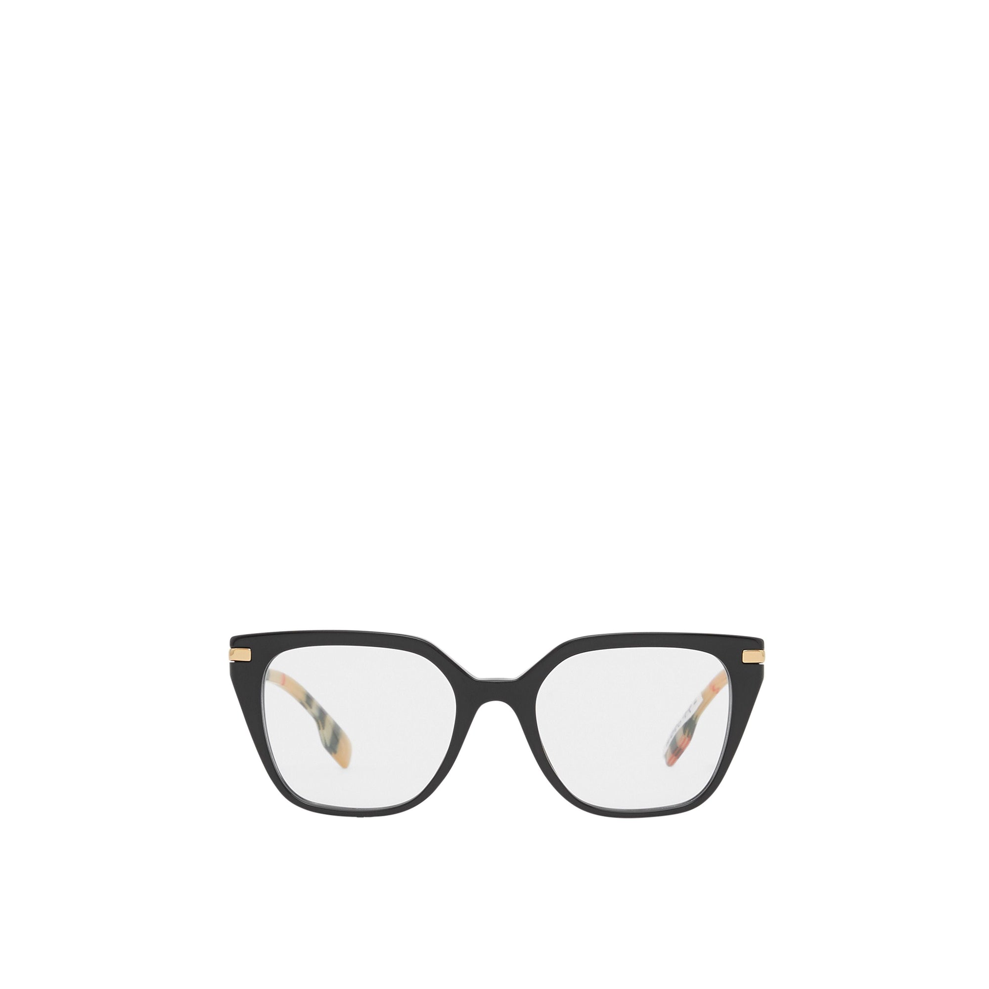 Monture carrée Vintage Check pour lunettes de vue - Black & Beige
