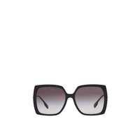 Lunettes de soleil carrées oversize à maillon - Black