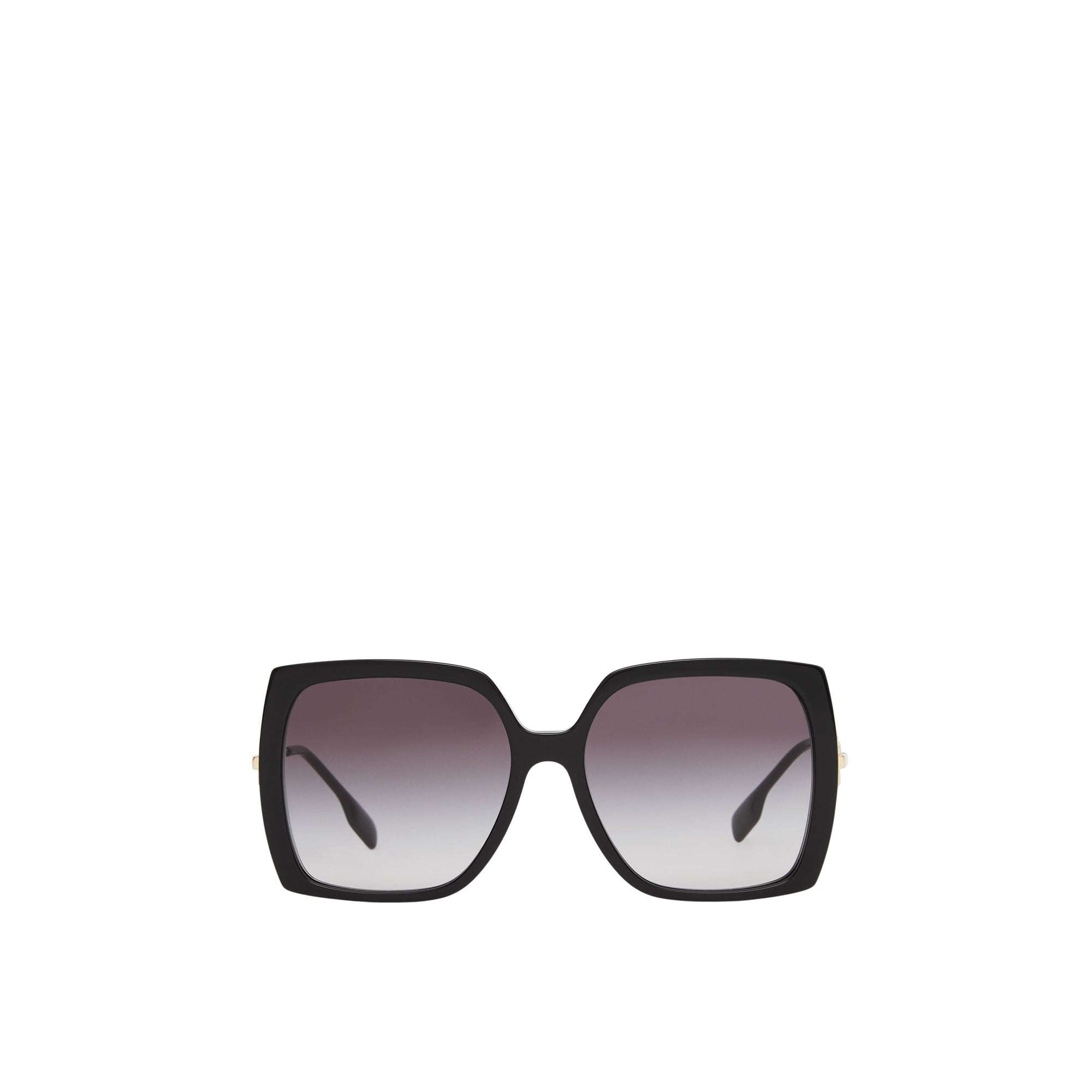 Lunettes de soleil carrées oversize à maillon - Black