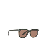 Lunettes de soleil carrées à rayures - Military Green