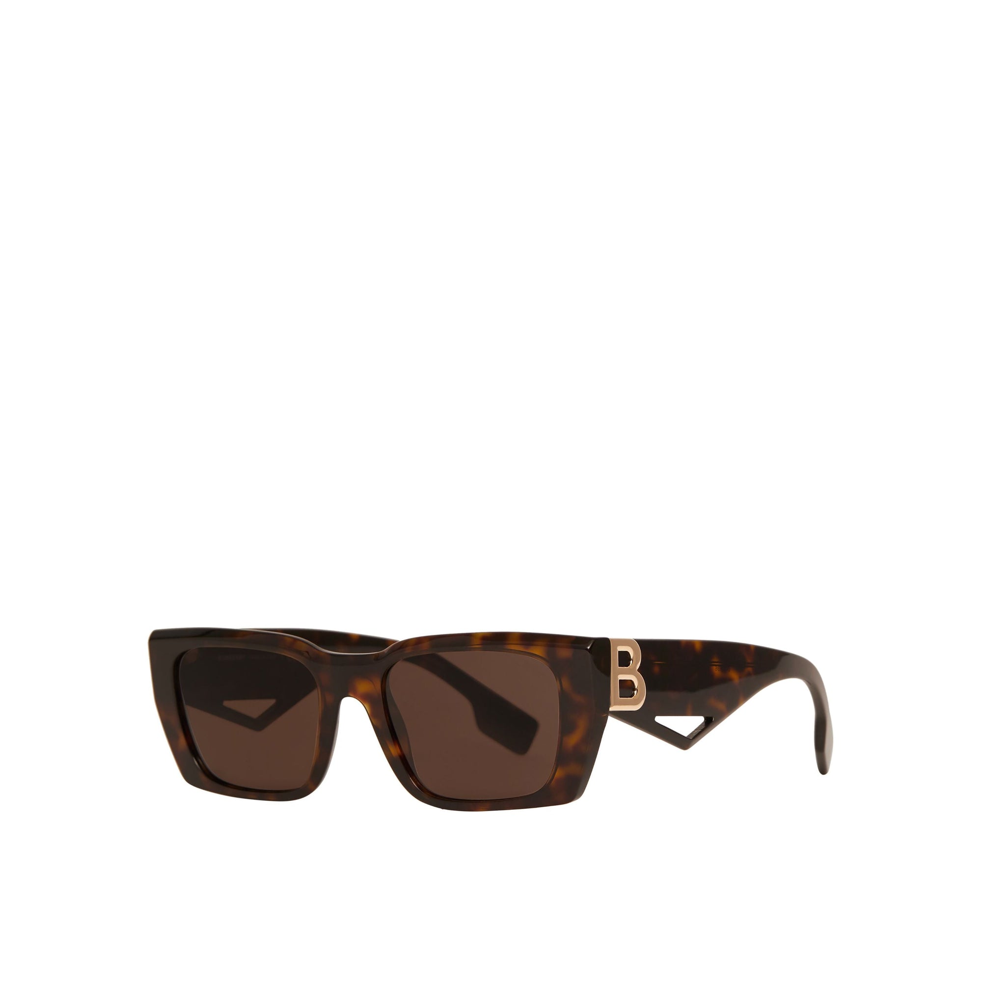 Lunettes de soleil rectangulaires à motif B - Tortoise Shell