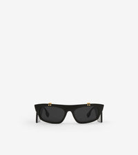 Lunettes de soleil Palmer à monture œil-de-chat - Black & Black