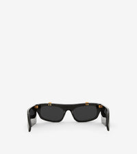 Lunettes de soleil Palmer à monture œil-de-chat - Black & Black