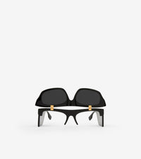 Lunettes de soleil Palmer à monture œil-de-chat - Black & Black
