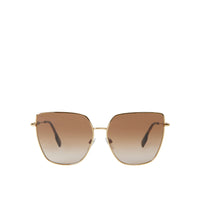 Lunettes de soleil oversize à monture œil-de-chat - Brown Black