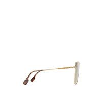 Lunettes de soleil oversize à monture œil-de-chat - Brown Black