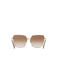 Lunettes de soleil oversize à monture œil-de-chat - Brown Black