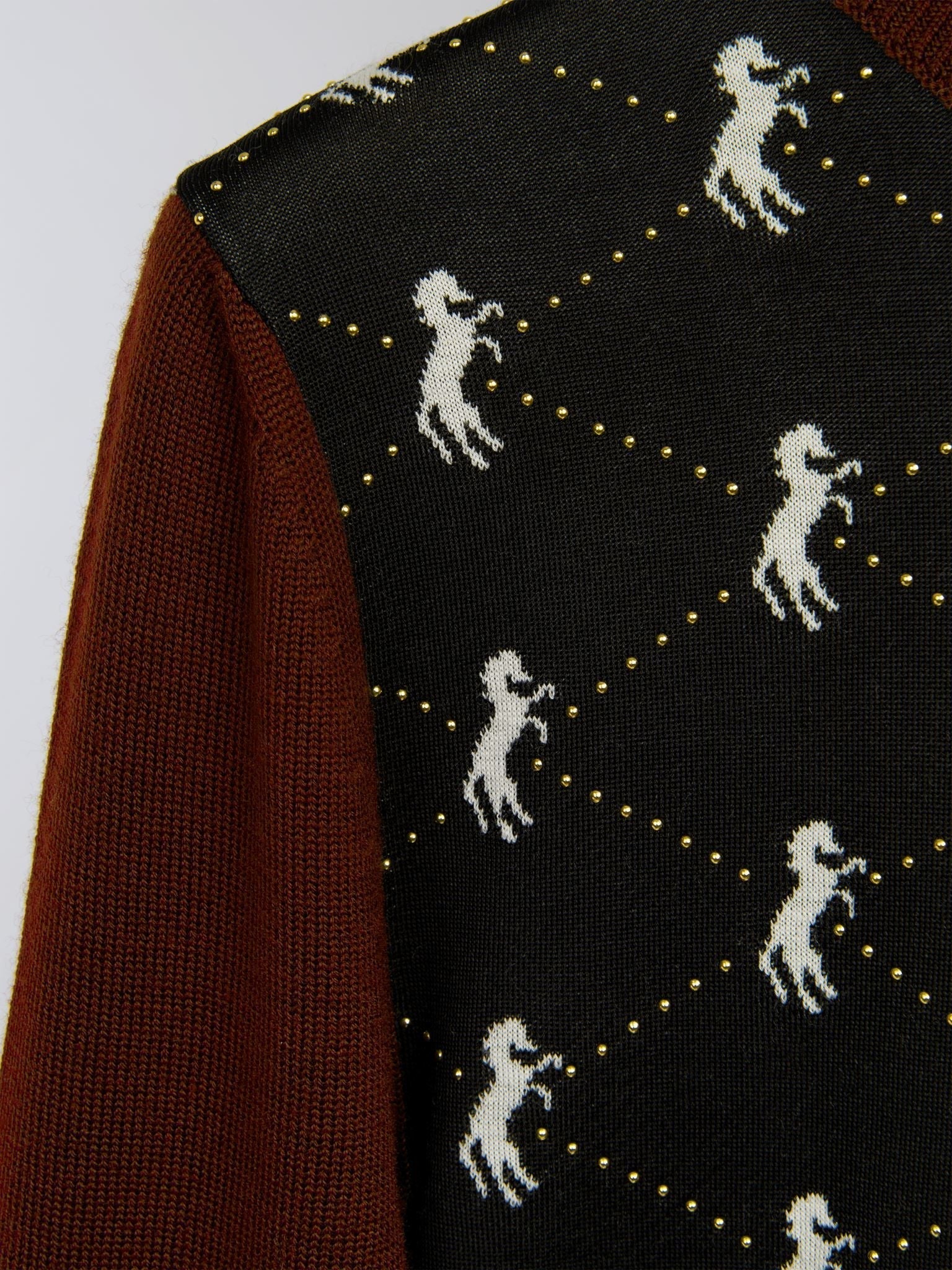 Pull col montant - Multicolor Grey