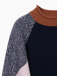 Pull patchwork en laine - Multicolor