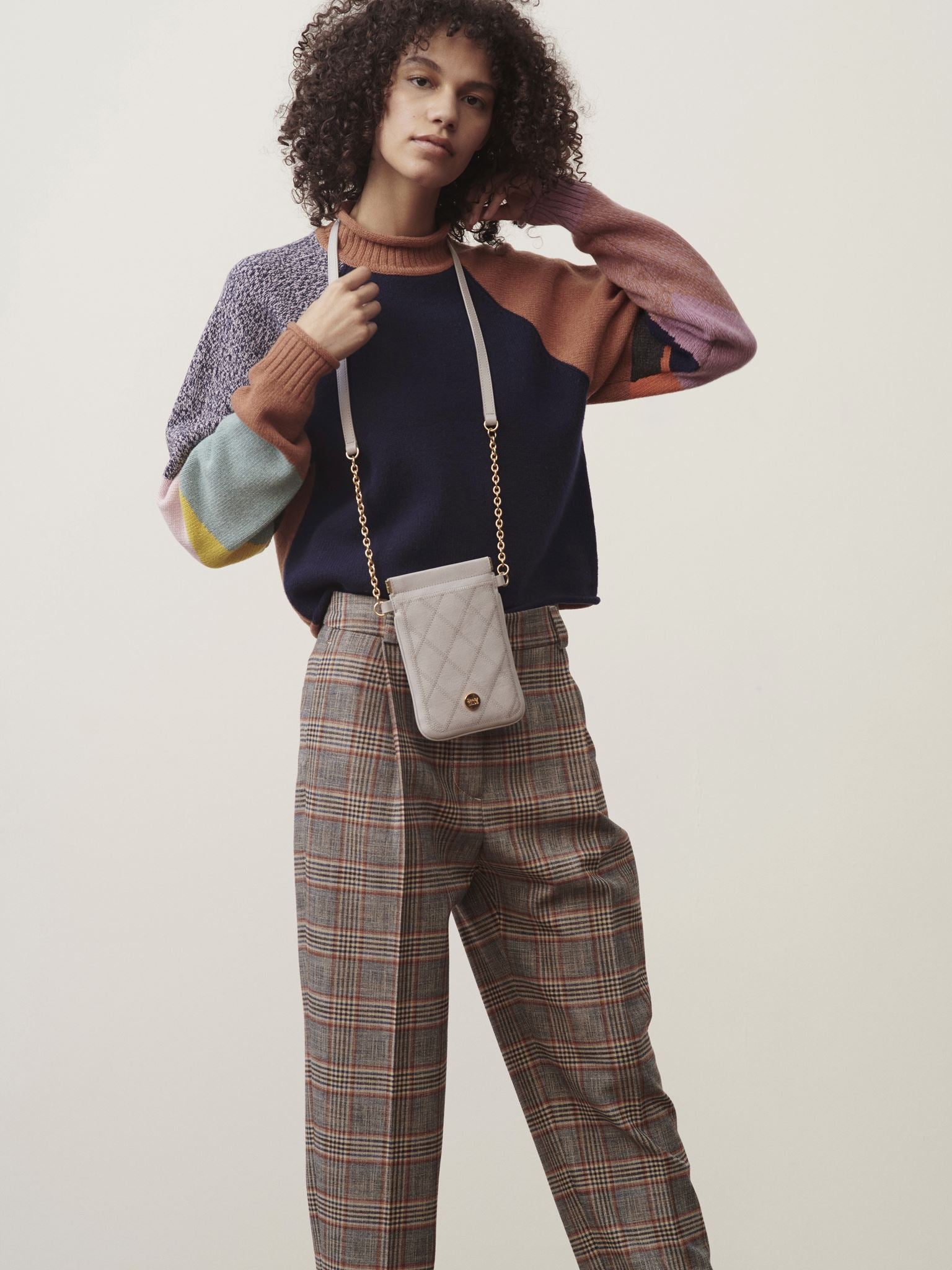 Pull patchwork en laine - Multicolor