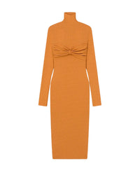 Robe midi Manja en maille - Caramel