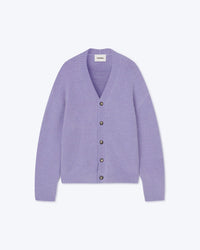 Cardigan Prim brossé - Lilac