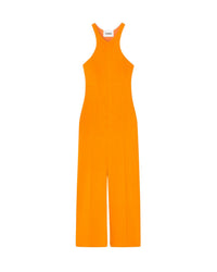Robe midi Elia ajustée à col licou - Orange