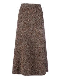 Jupe midi évasée Chloé x Moon Boot en cachemire - Multicolor Beige