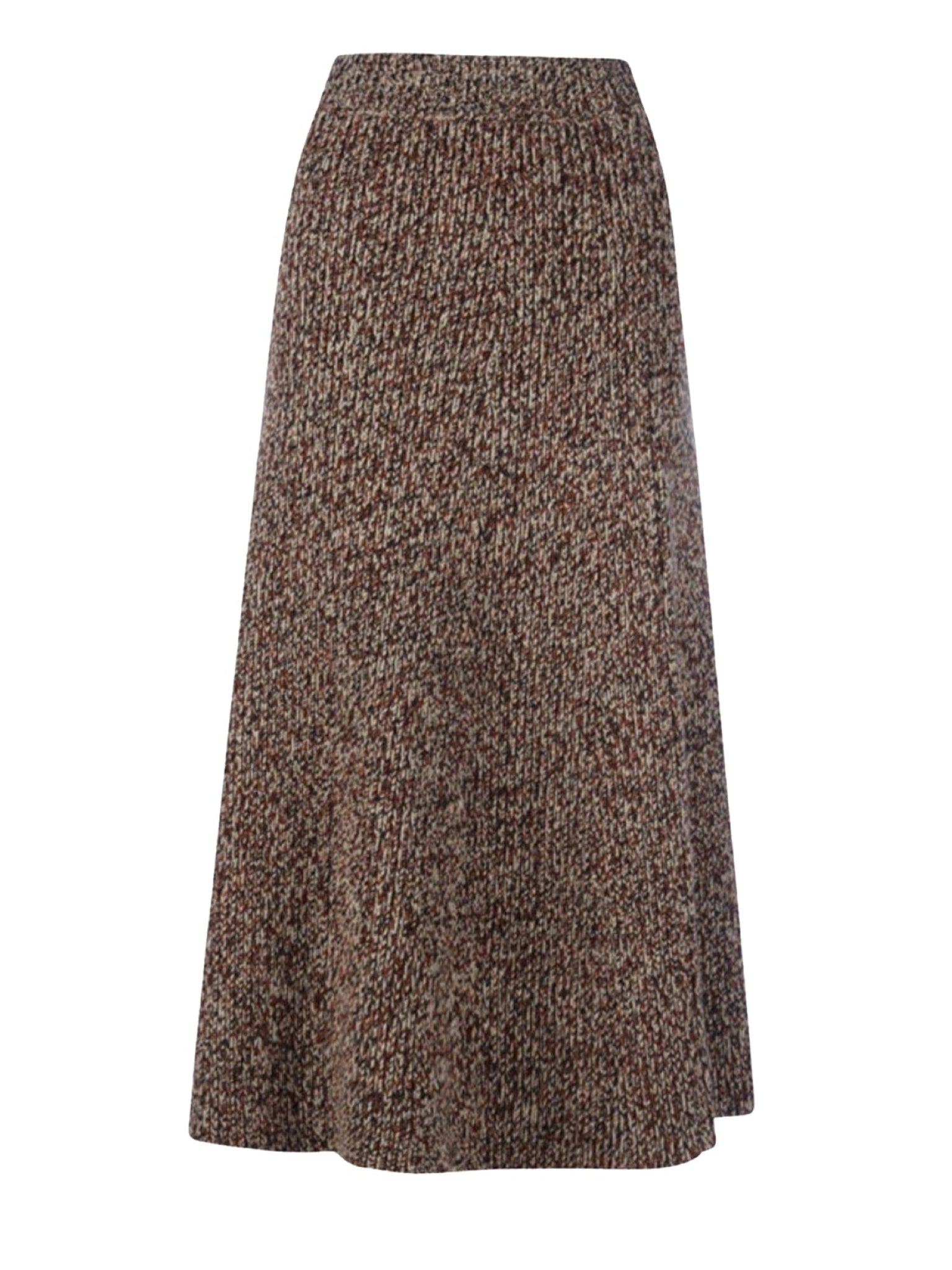 Jupe midi évasée Chloé x Moon Boot en cachemire - Multicolor Beige