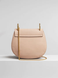 Sac porté épaule Drew en cuir - Cement Pink