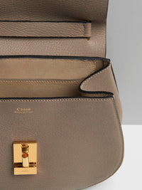 Sac porté épaule Drew en cuir - Motty Grey