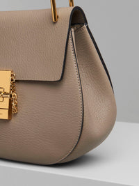 Sac porté épaule Drew en cuir - Motty Grey