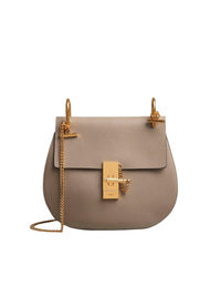Sac porté épaule Drew en cuir - Motty Grey