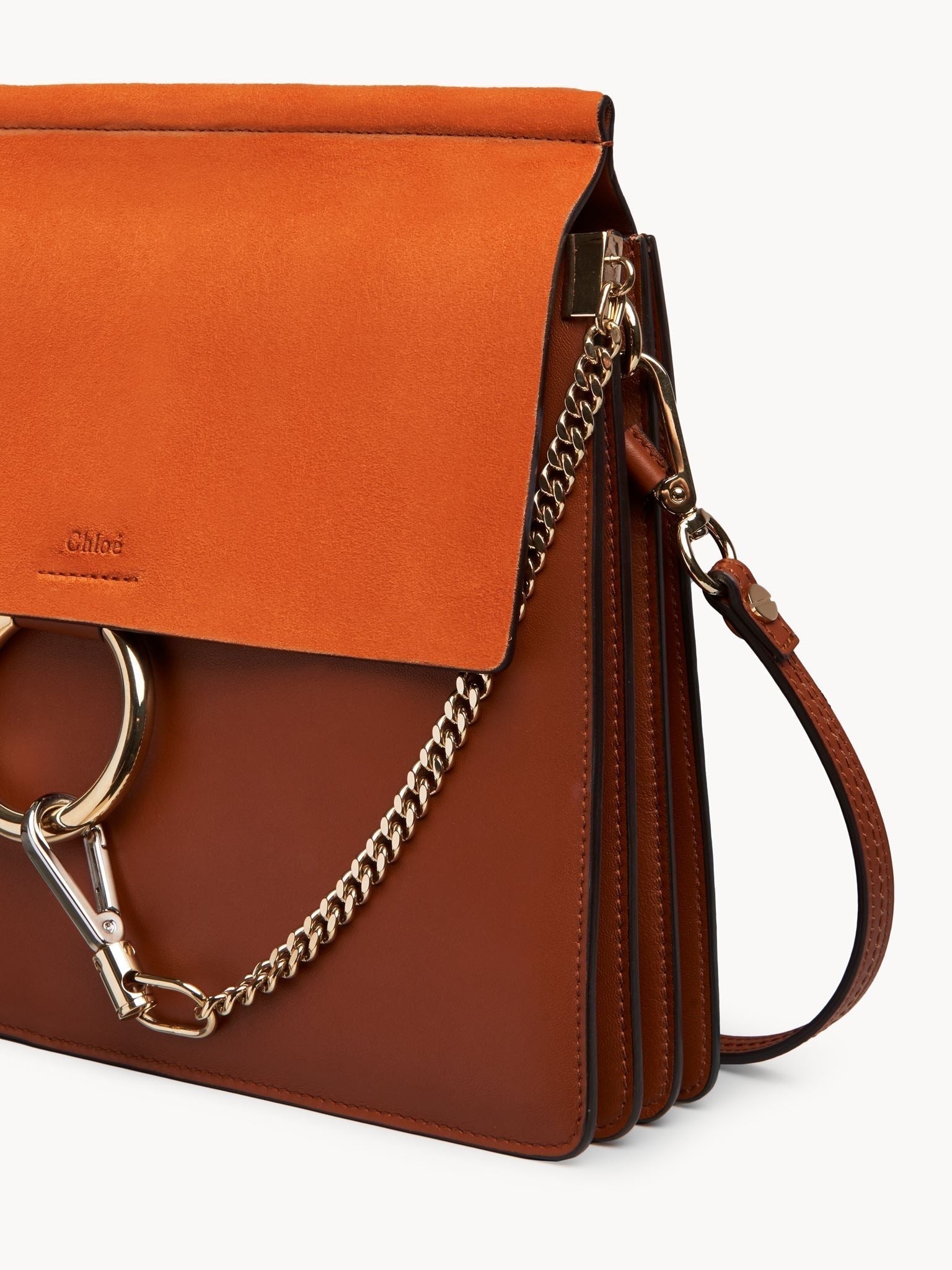 Sac porté épaule Faye en cuir - Classic Tobacco