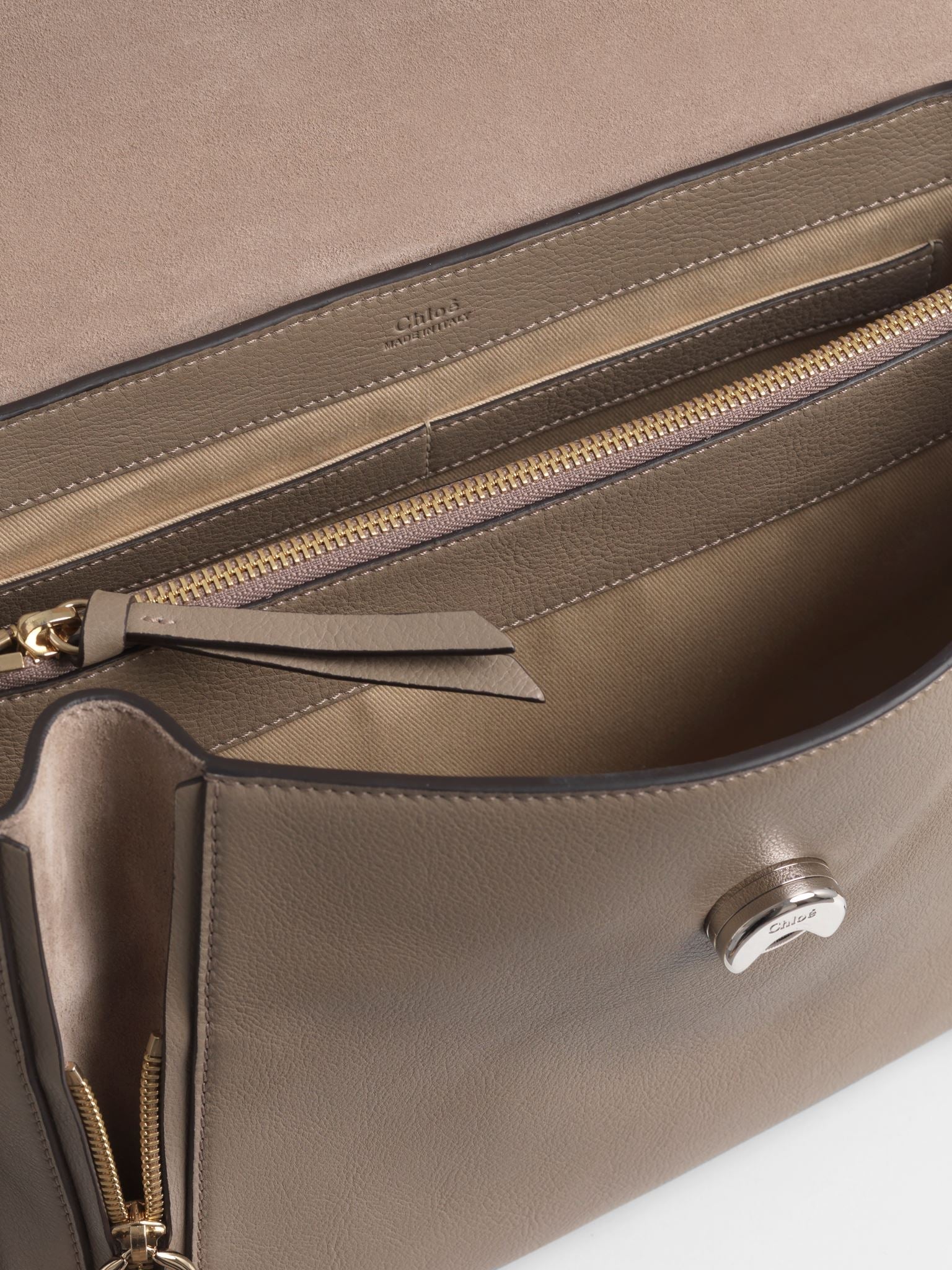 Sac double porté Faye Day en cuir - Motty Grey