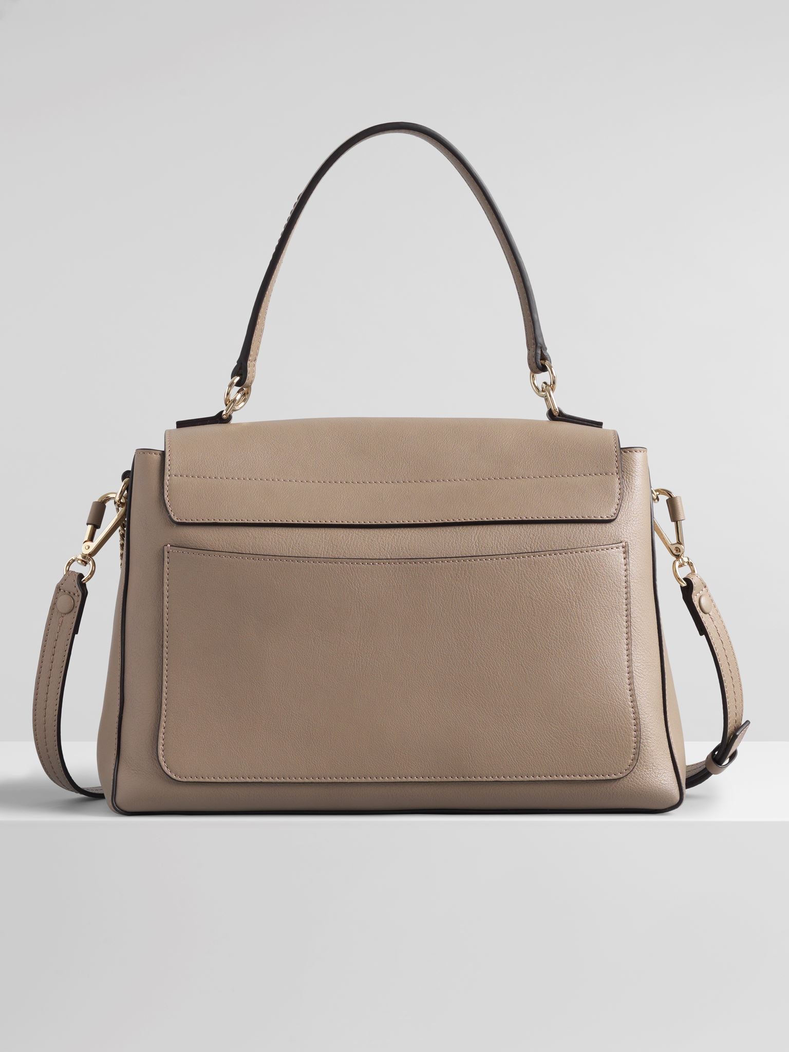 Sac double porté Faye Day en cuir - Motty Grey