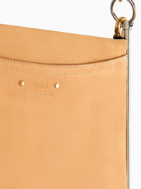 Sac pochette roy en cuir - Pearl Beige