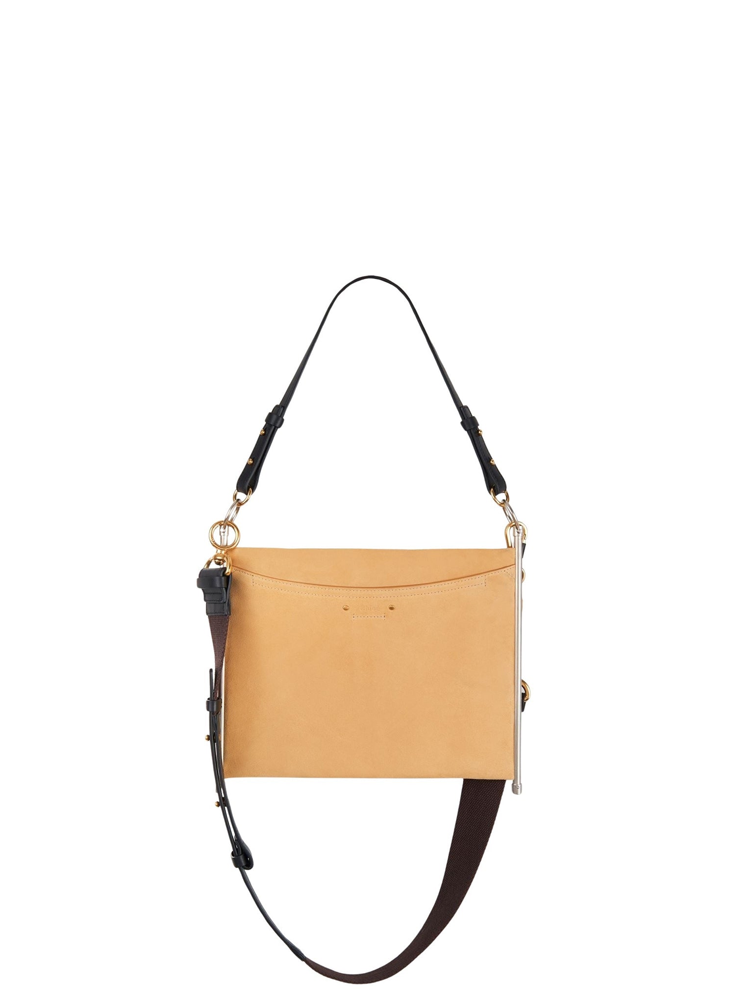 Sac pochette roy en cuir - Pearl Beige