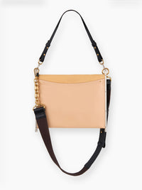 Sac pochette roy en cuir - Pearl Beige