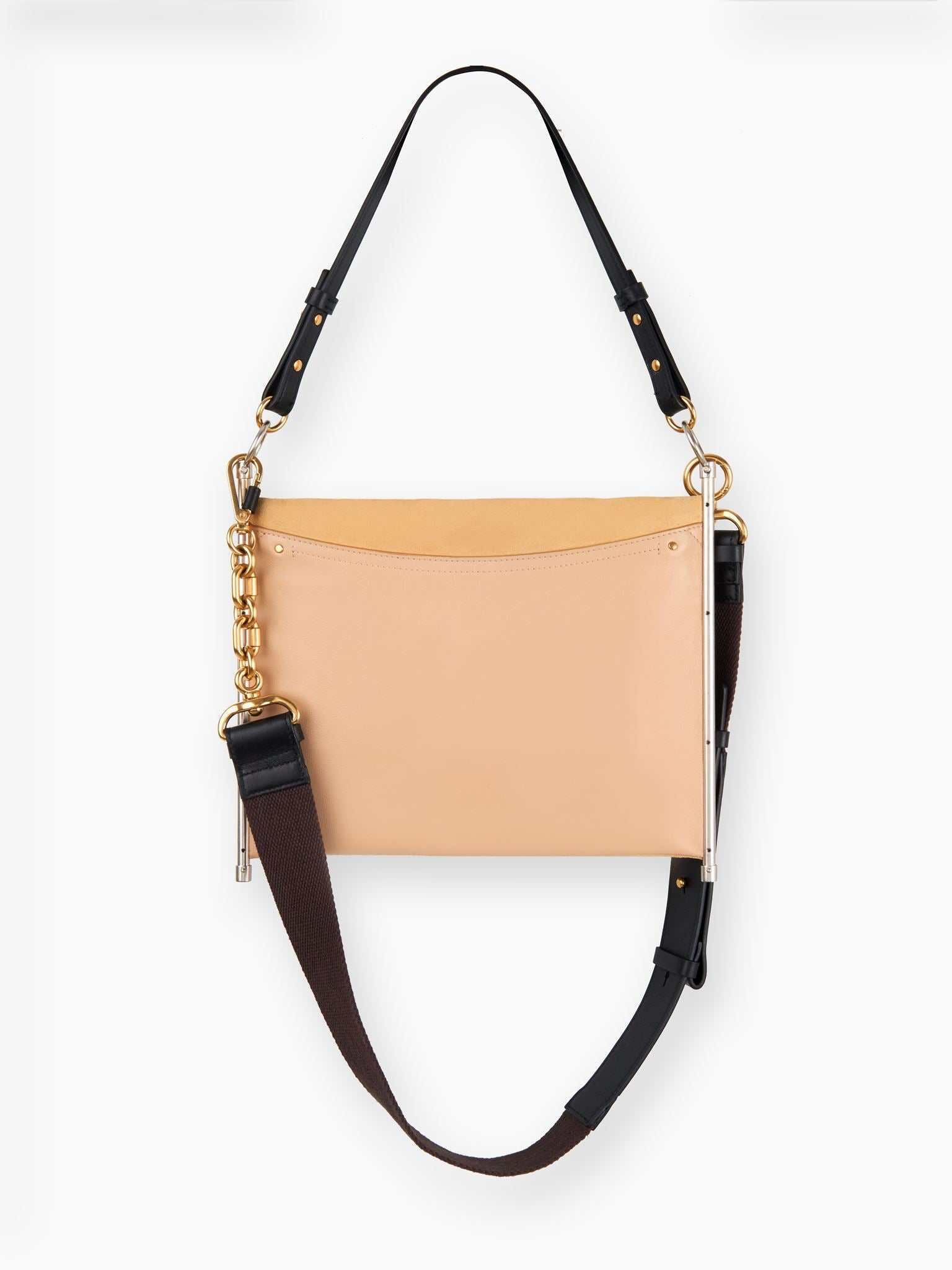 Sac pochette roy en cuir - Pearl Beige