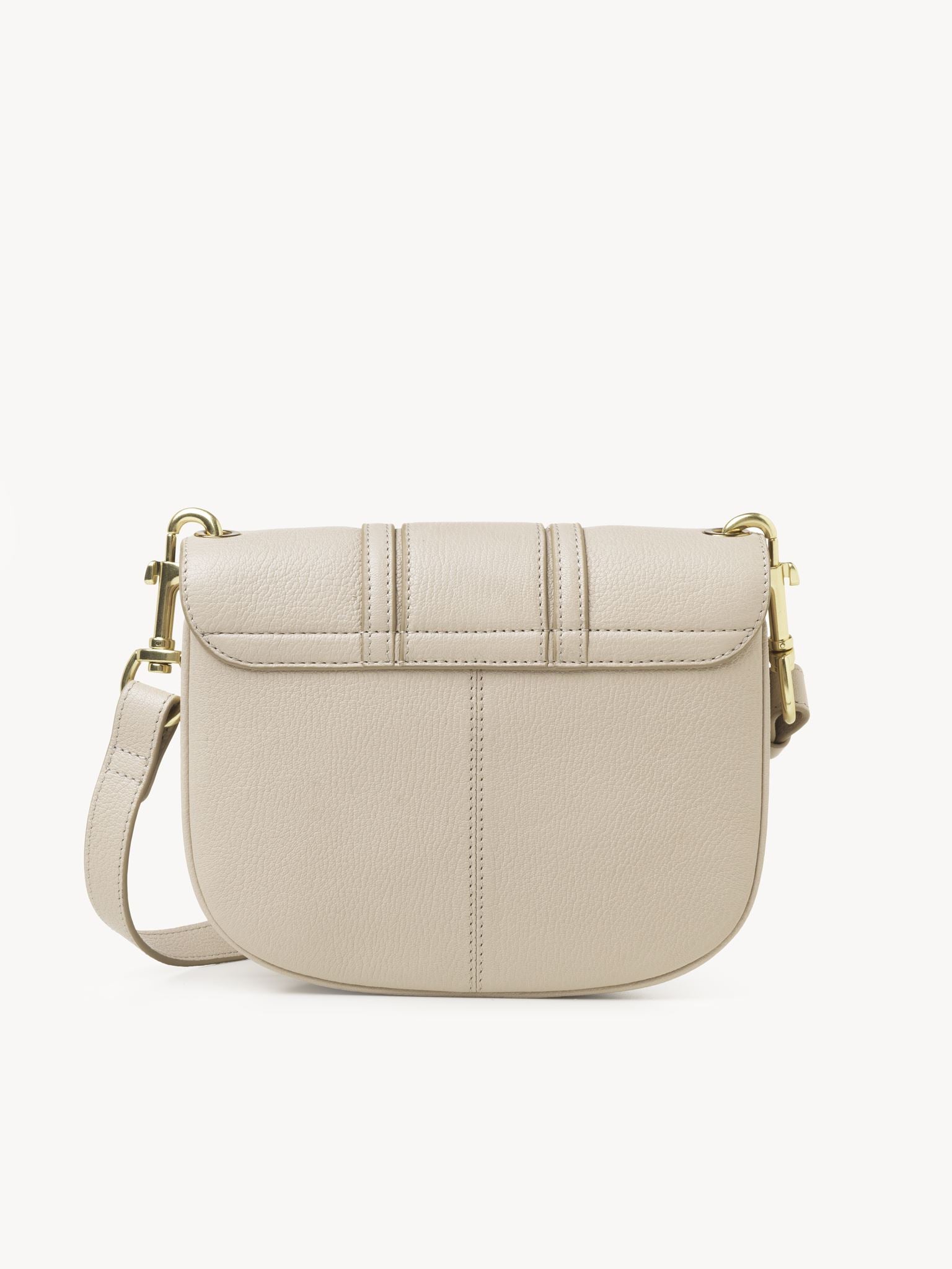 Sac porté épaule Hana en cuir - Cement Beige