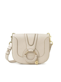 Sac porté épaule Hana en cuir - Cement Beige