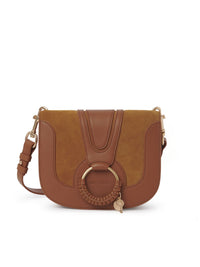 Sac porté épaule Hana en cuir - Caramello & Light Tan