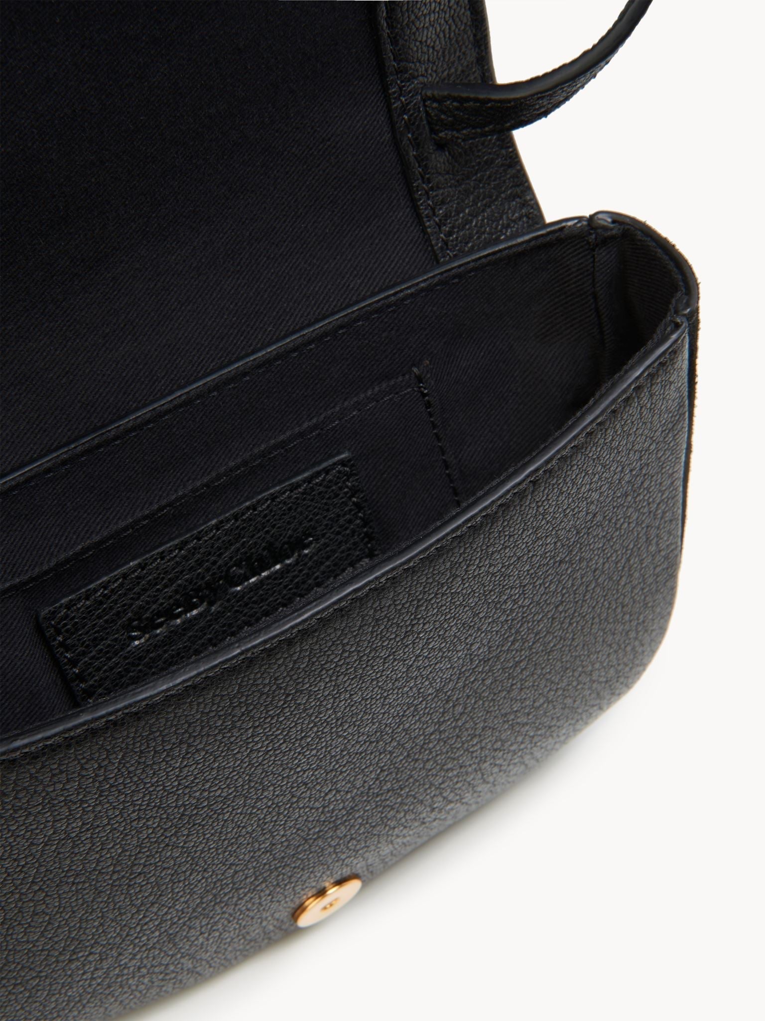 Mini sac Hana en cuir - Black & Velours
