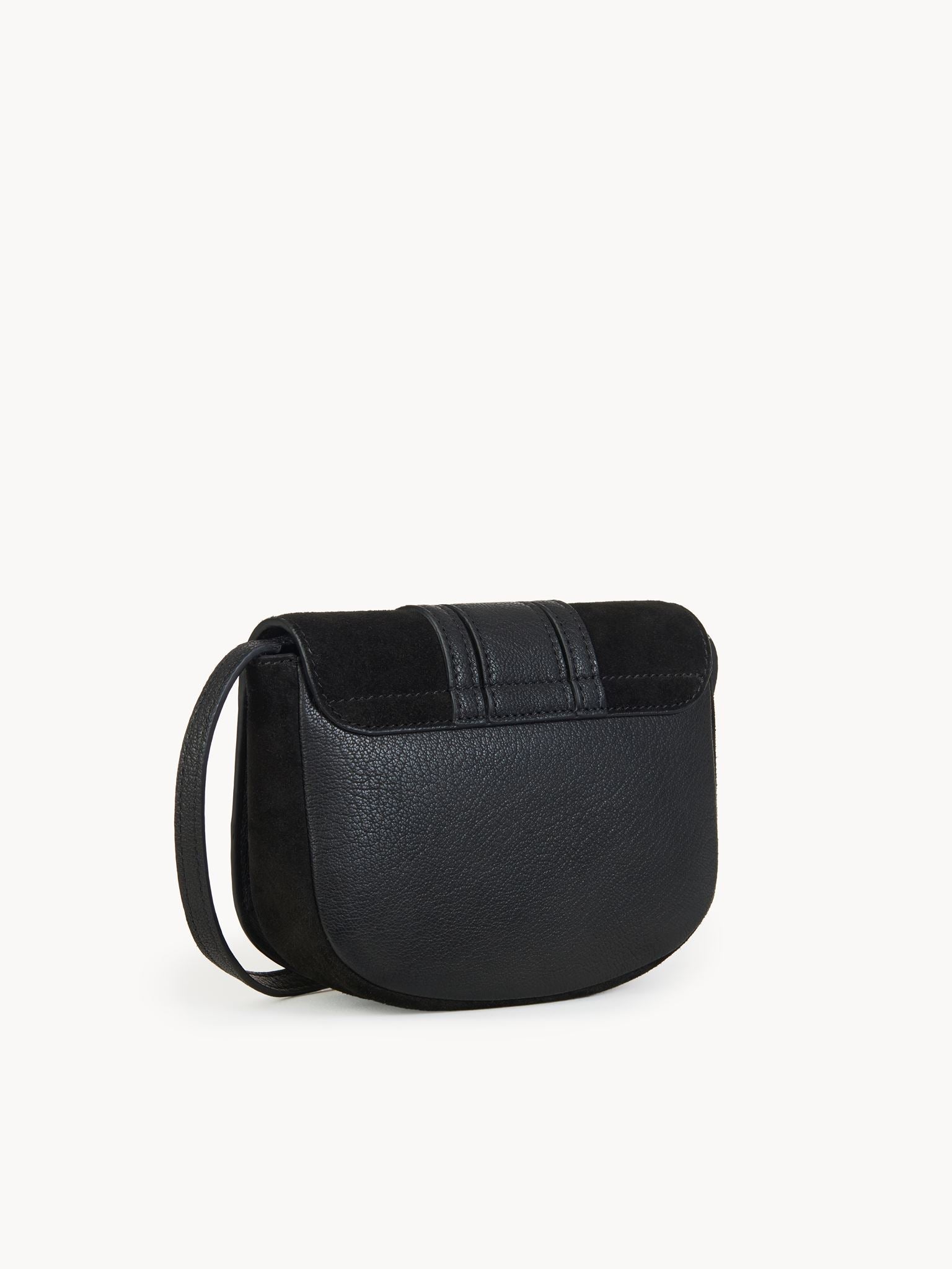 Mini sac Hana en cuir - Black & Velours