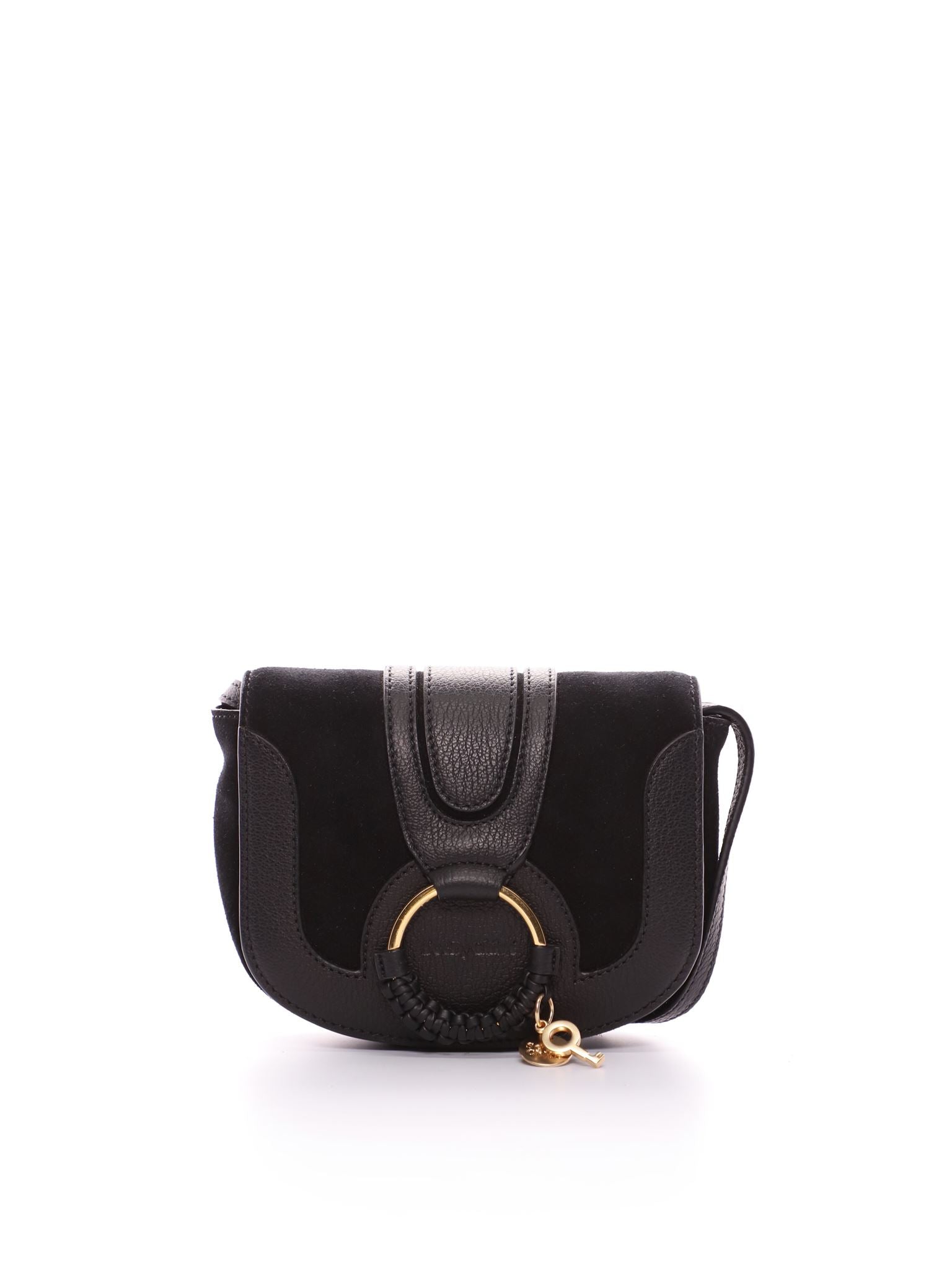 Mini sac Hana en cuir - Black & Velours