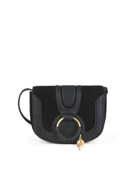 Mini sac Hana en cuir - Black & Velours