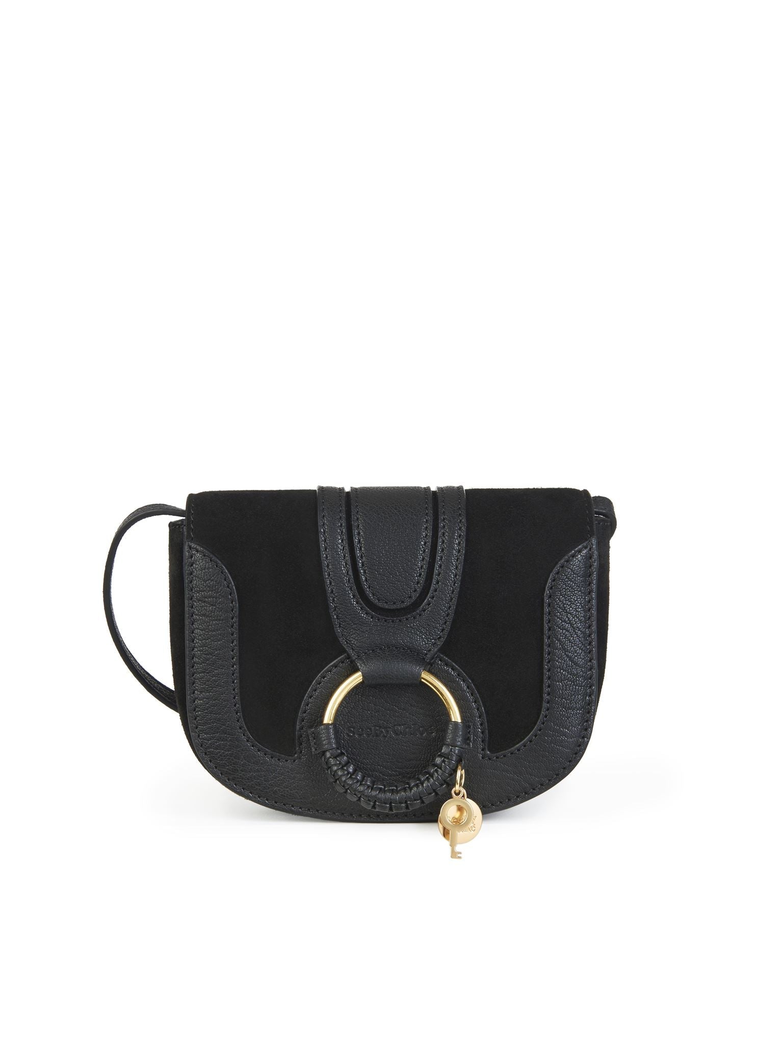Mini sac Hana en cuir - Black & Velours