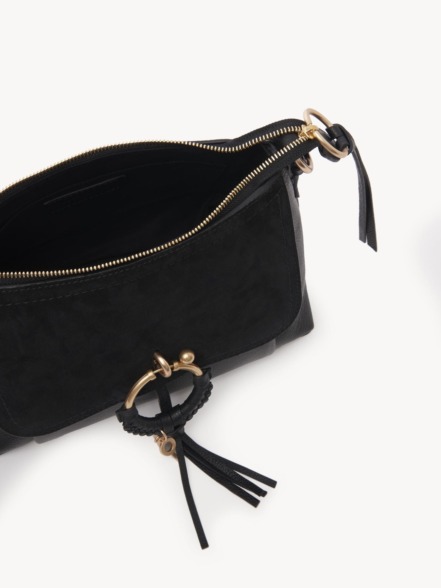 Sac à bandoulière Joan en cuir - Black