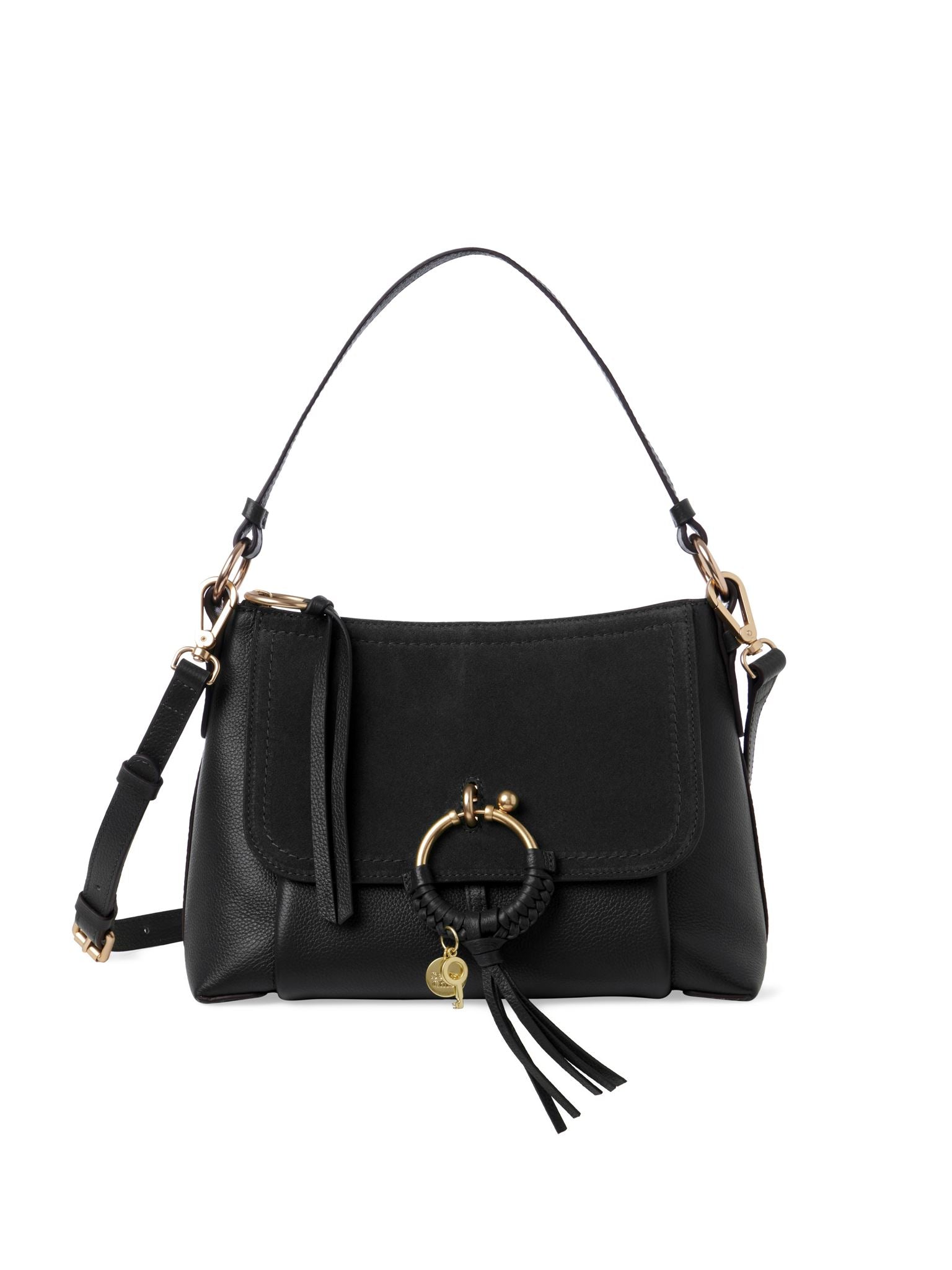 Sac à bandoulière Joan en cuir - Black