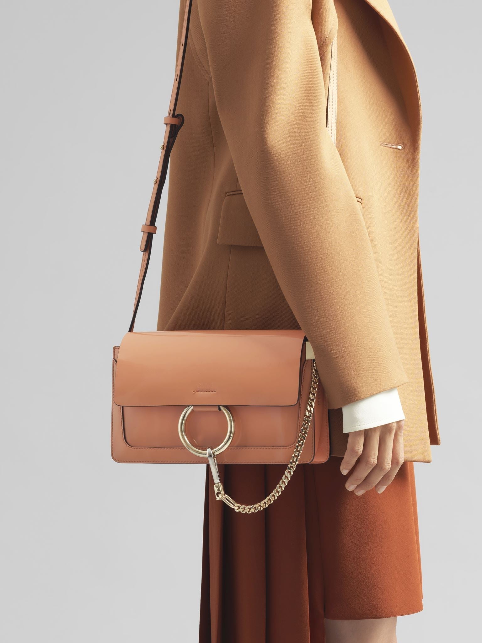 Pochette Faye à bandoulière en cuir - Canyon