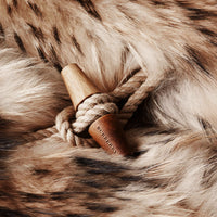 Duffle-coat oversize en fourrure - Camel