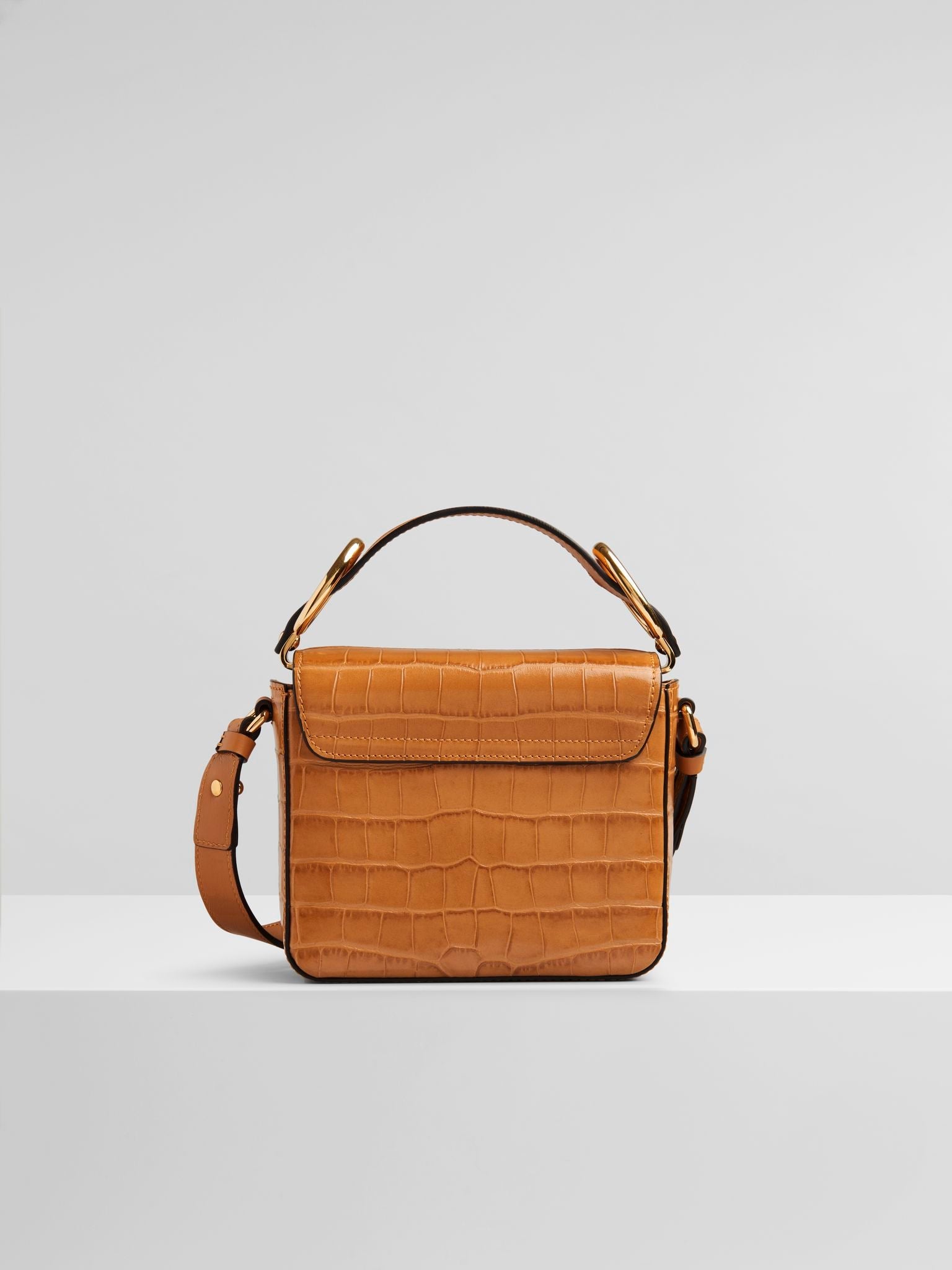 Mini sac Chloé C en cuir - Autumnal Brown