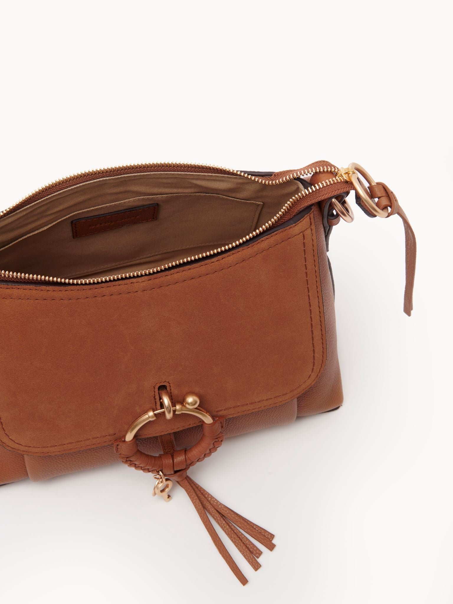 Sac à bandoulière Joan en cuir - Caramello
